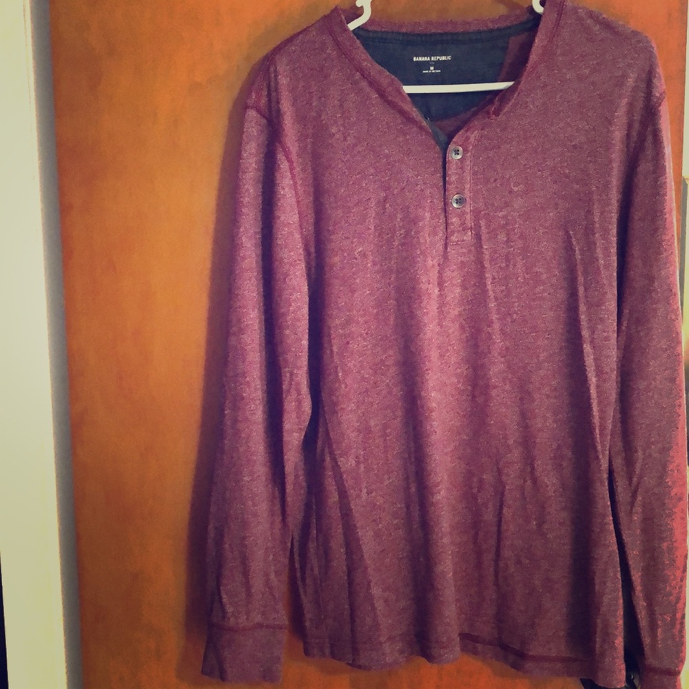 Men’s red long sleeve